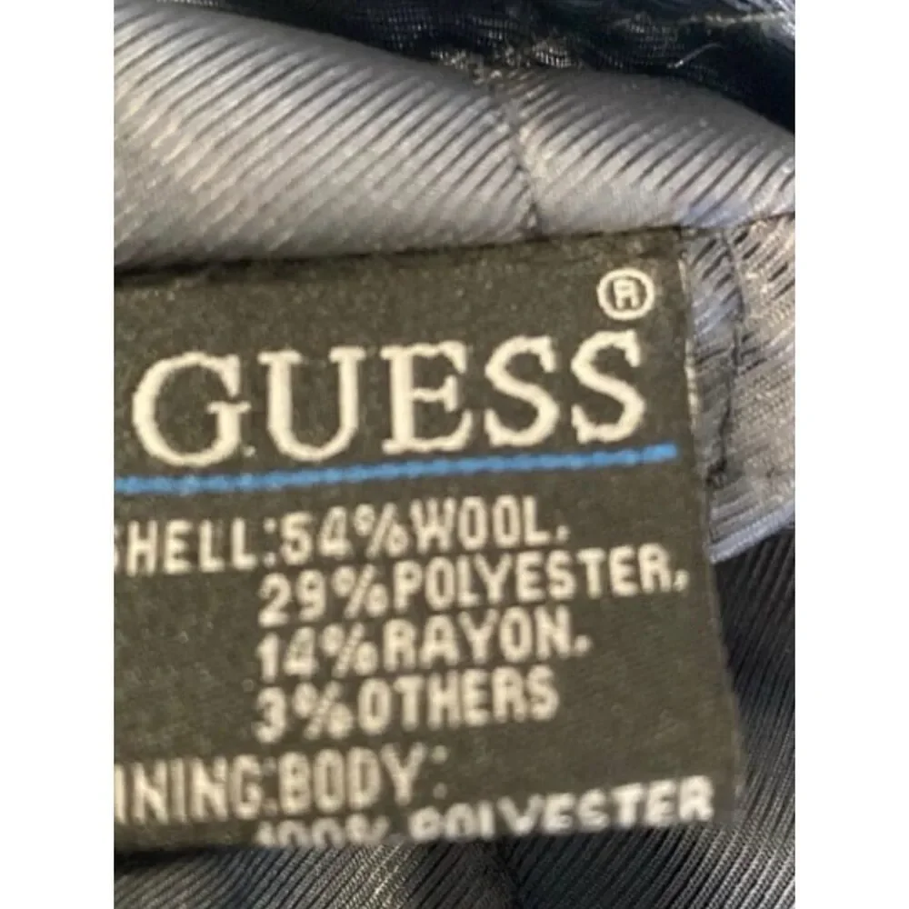 GUESS Men’s Wool Blend‎ Jacket with Hood – Size XXL 🖤